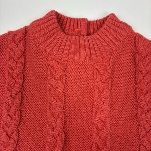 Janie and Jack Poncho Sweater Girls Ribbed Cable Knit Sz 2T Outerwear Holiday - Picture 3 of 7